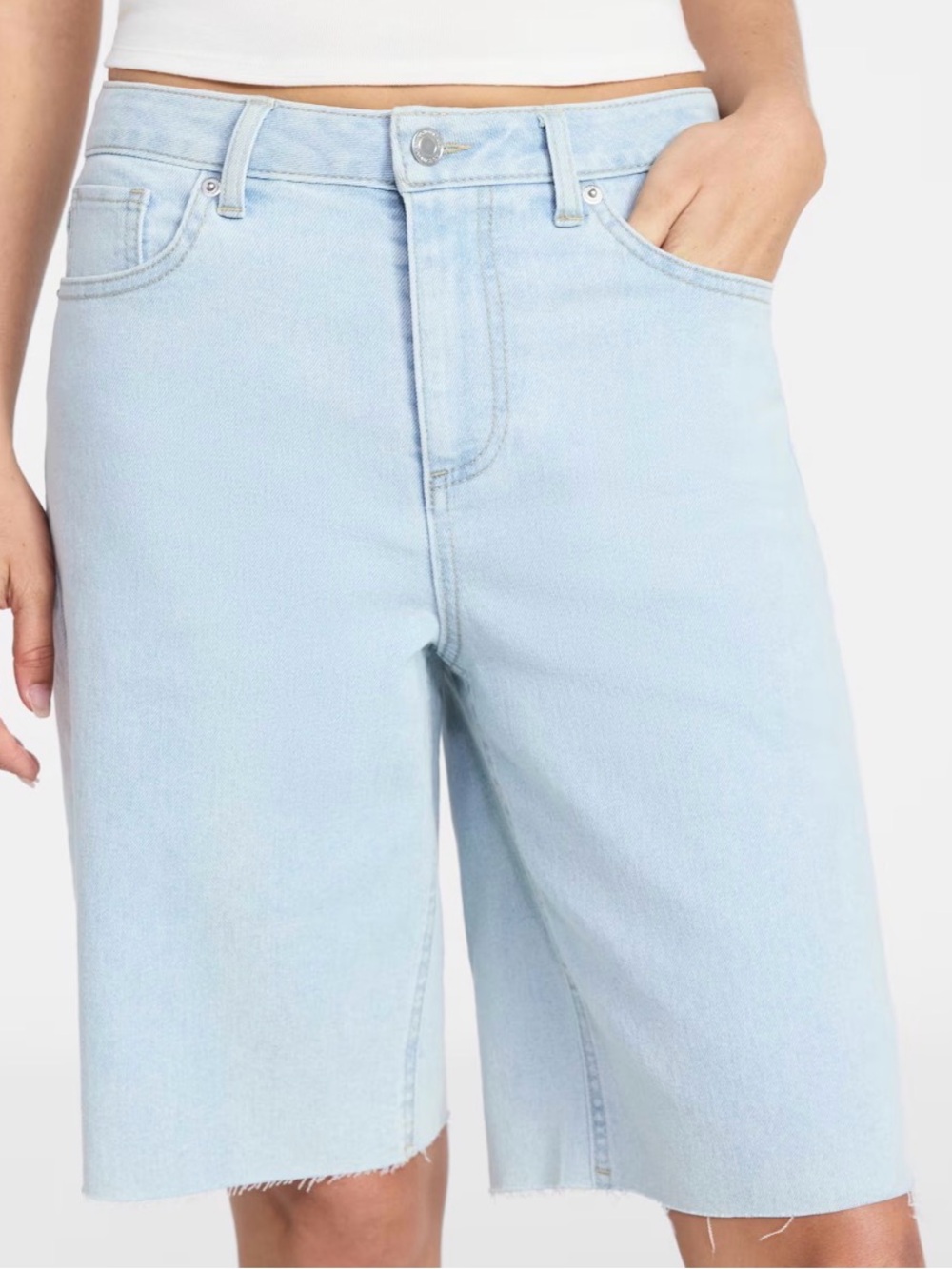 No Boundaries “Jorts” Size 14 - Light Wash